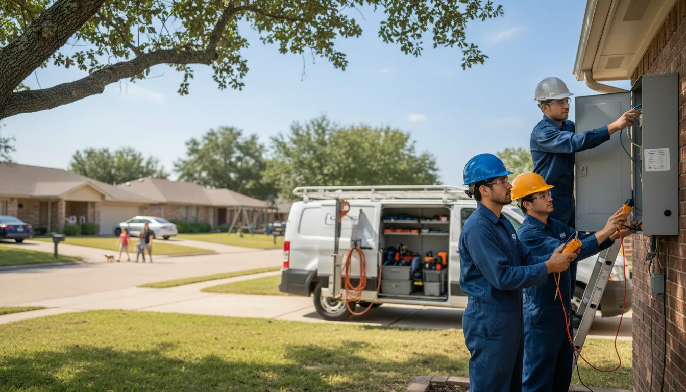 Certified electrician providing emergency electrical services in Commerce, OK